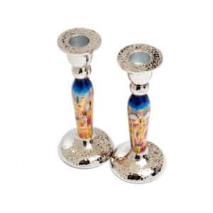 Tall Candlesticks for Shabbat Jerusalem Alleys