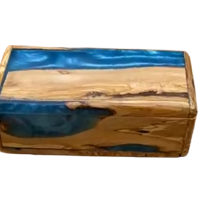 בית מגילה עץ זית בשילוב אפוקסי - עבודת יד