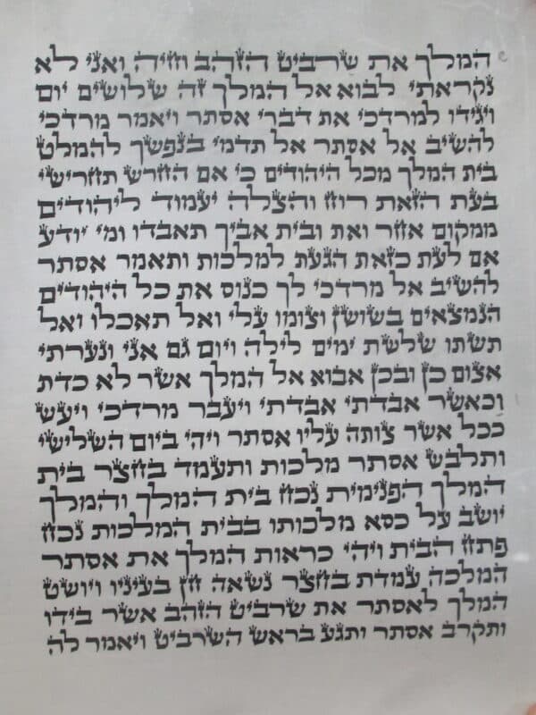מגילת אסתר מהודרת 28 ס"מ - ספרדי