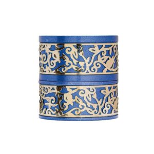 Travel Candlesticks in Blue with Pomegranate Section