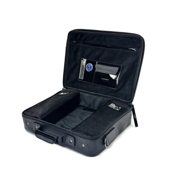 ⁦תיק לטלית ותפילין מעור אמיתי דגם שתי וערב⁩ – תמונה ⁦4⁩