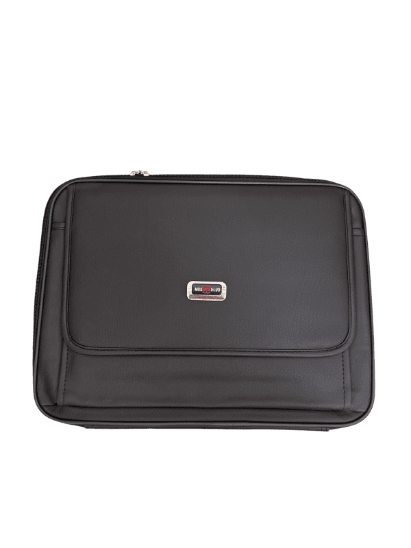 מזוודה לטלית ותפילין דמוי עור בצבע שחור