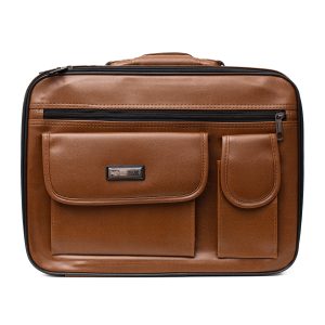 מזוודה לטלית ותפילין דמוי עור בצבע חום