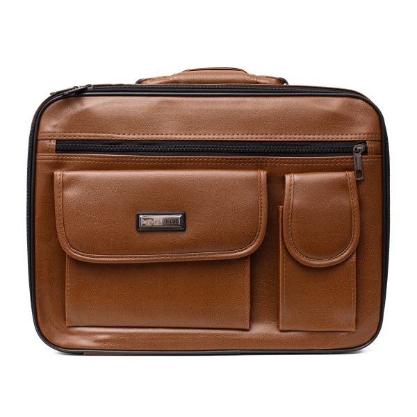 מזוודה לטלית ותפילין דמוי עור בצבע חום