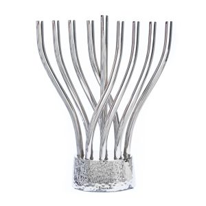 חנוכייה כסופה - קנים משתלבים