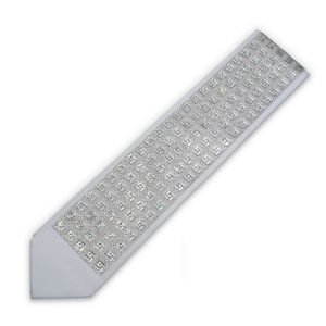 עטרה לטלית בצבע לבן עם אבני קריסטל כסופות