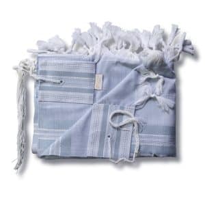 Elegant Tallit Made of Wool in Light Blue Shades