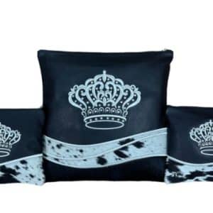 סט טלית ותפילין יוקרתי "כתר המלכות" – עור משולב פרווה טבעית בדוגמה מנומרת