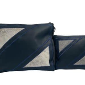 סט כיסויים לטלית ותפילין מעור יוקרתי – דגם "גיאומטריק ארט"