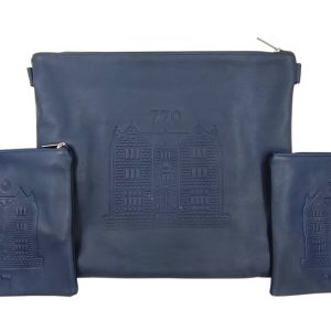 סט תיקי טלית ותפילין – דגם "770" היוקרתי בעיצוב חב"ד